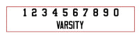 Any Number Varsity Font image 1