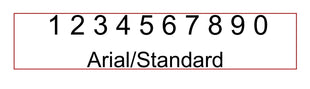 Large Single Number on Each Guard (Arial Font) image 1