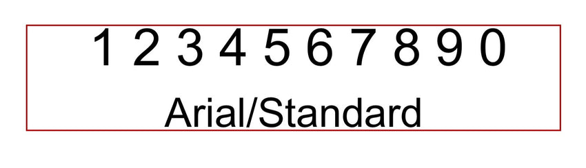 Large Single Number on Each Guard (Arial Font) image 1